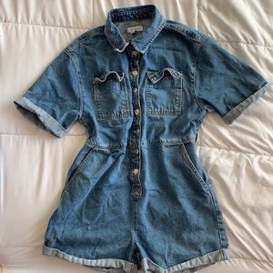 TopShop denim romper!